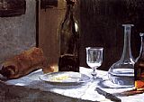 Still Life with Bottles by Claude Monet